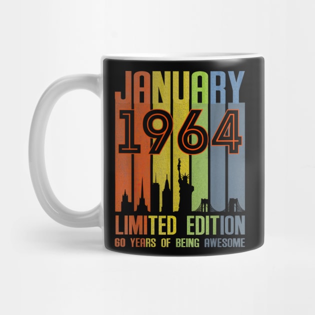 January 1964 60 Years Of Being Awesome Limited Edition by Vladis